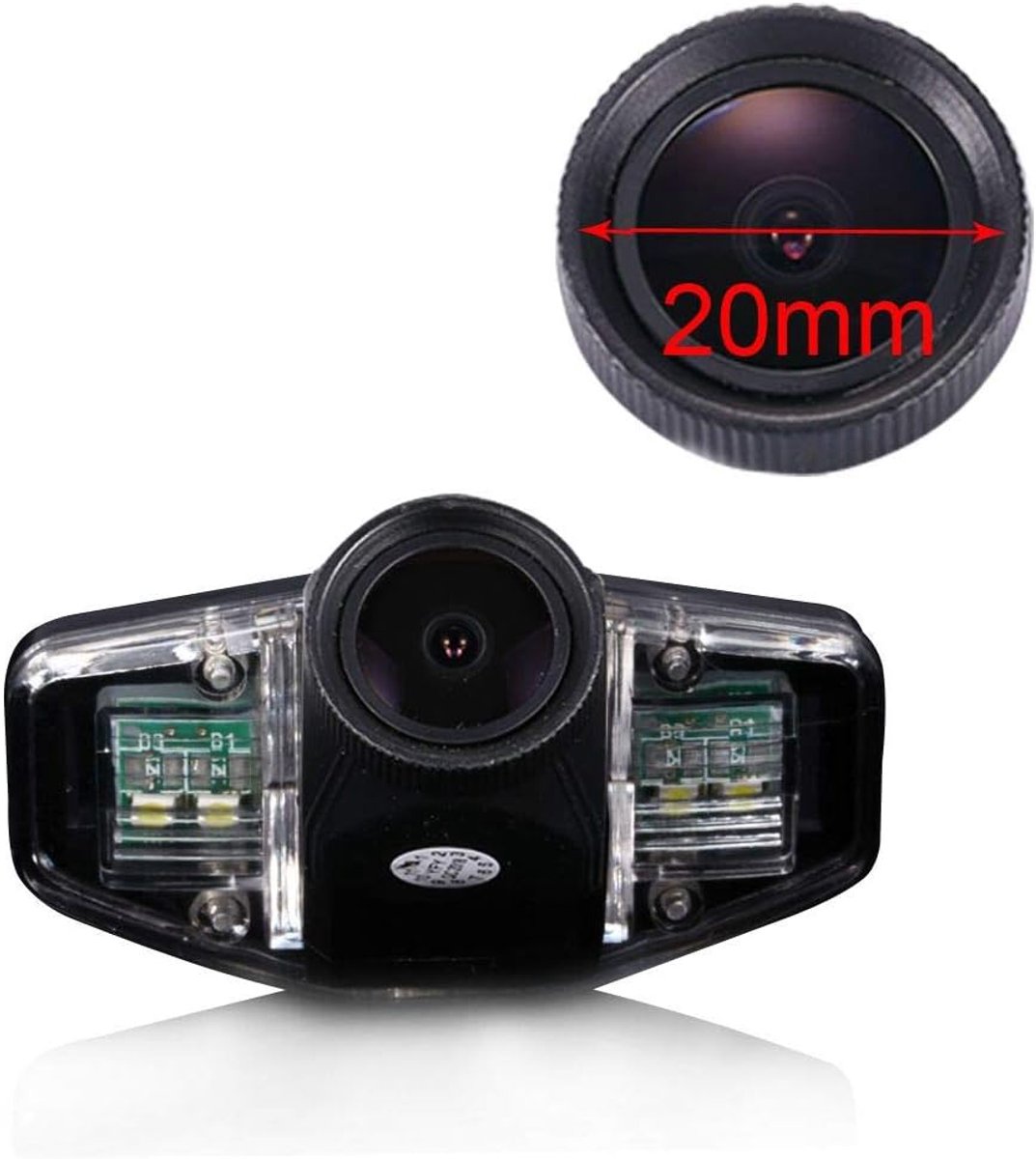 New 20 mm Lens HD kleur parkeerhulp auto achteruitrijcamera super groothoek waterdicht nachtzicht auto camera voor Honda Accord Civic EK/FD Odyssey Pilot Acura TSX