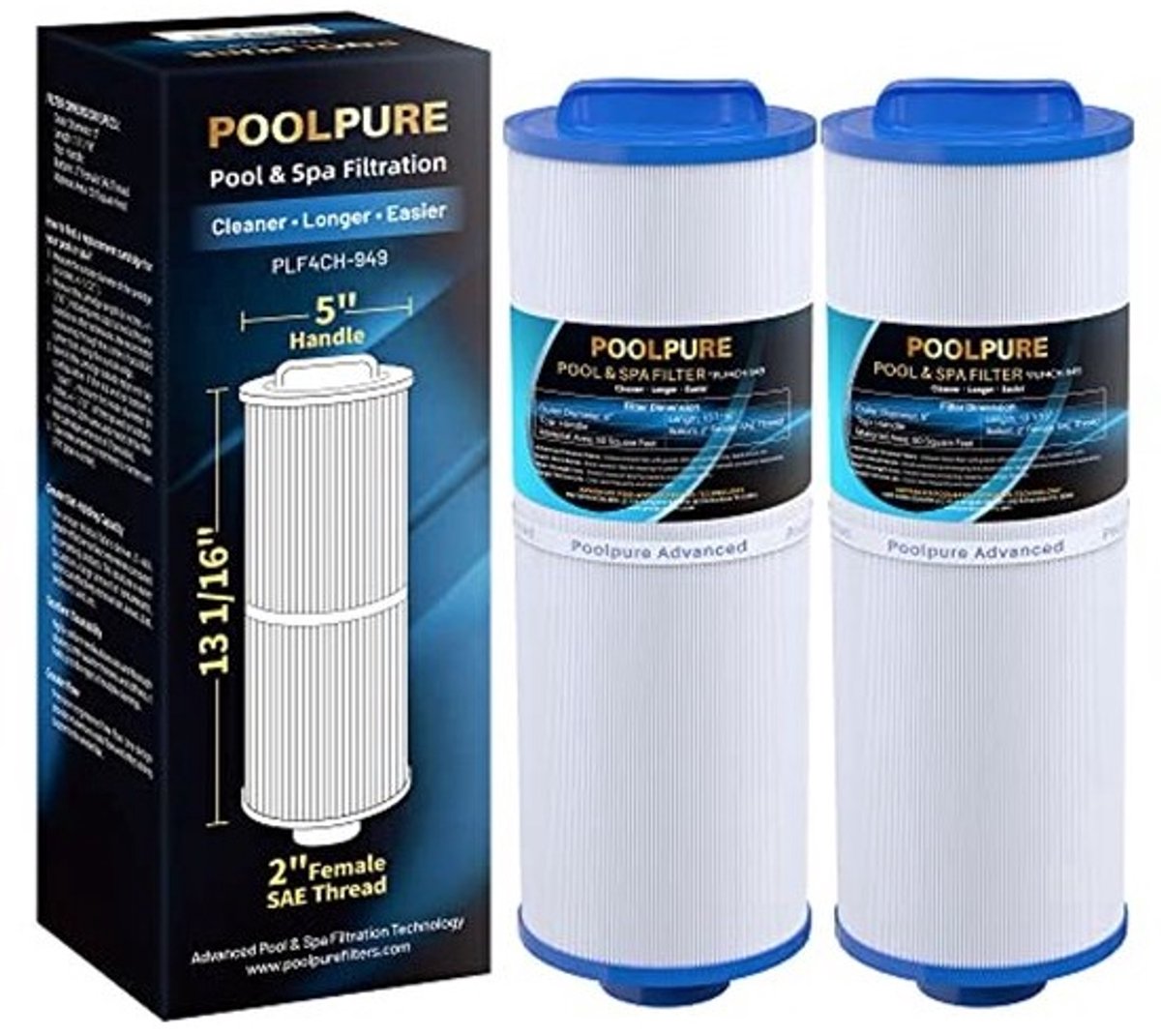 Vervangings spafilter voor filter FD2007 en compatibele modellen - 2 stuks