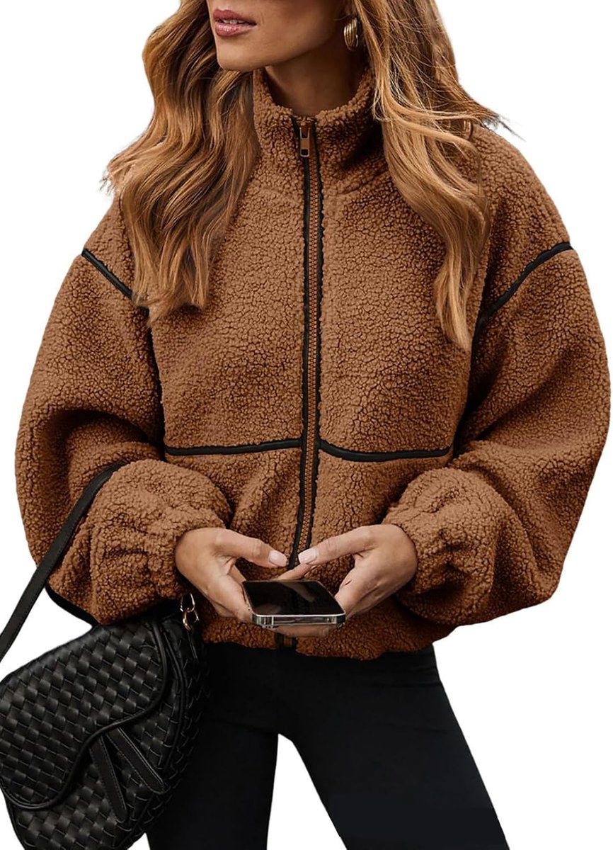 Jas Winter Met Rits Tussenseizoen Teddy Jas Lange Mouwen Blouson