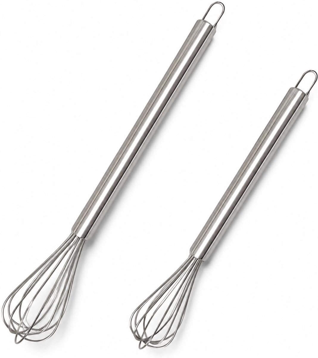 2 stuks mini-garde roestvrij staal 23 cm, kleine garde voor kopjes en kommen, handige garde klein voor opschuimen, eieren, slagroom, matcha, cacao en sauzen