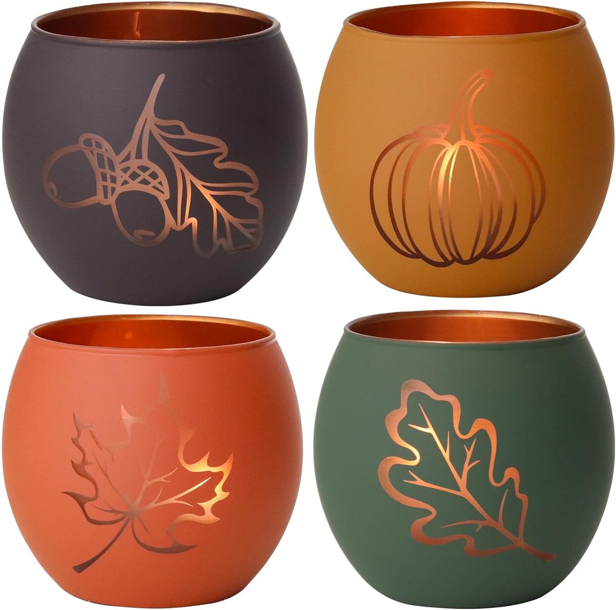 Set van 4 kandelaars, Thanksgiving decoratie