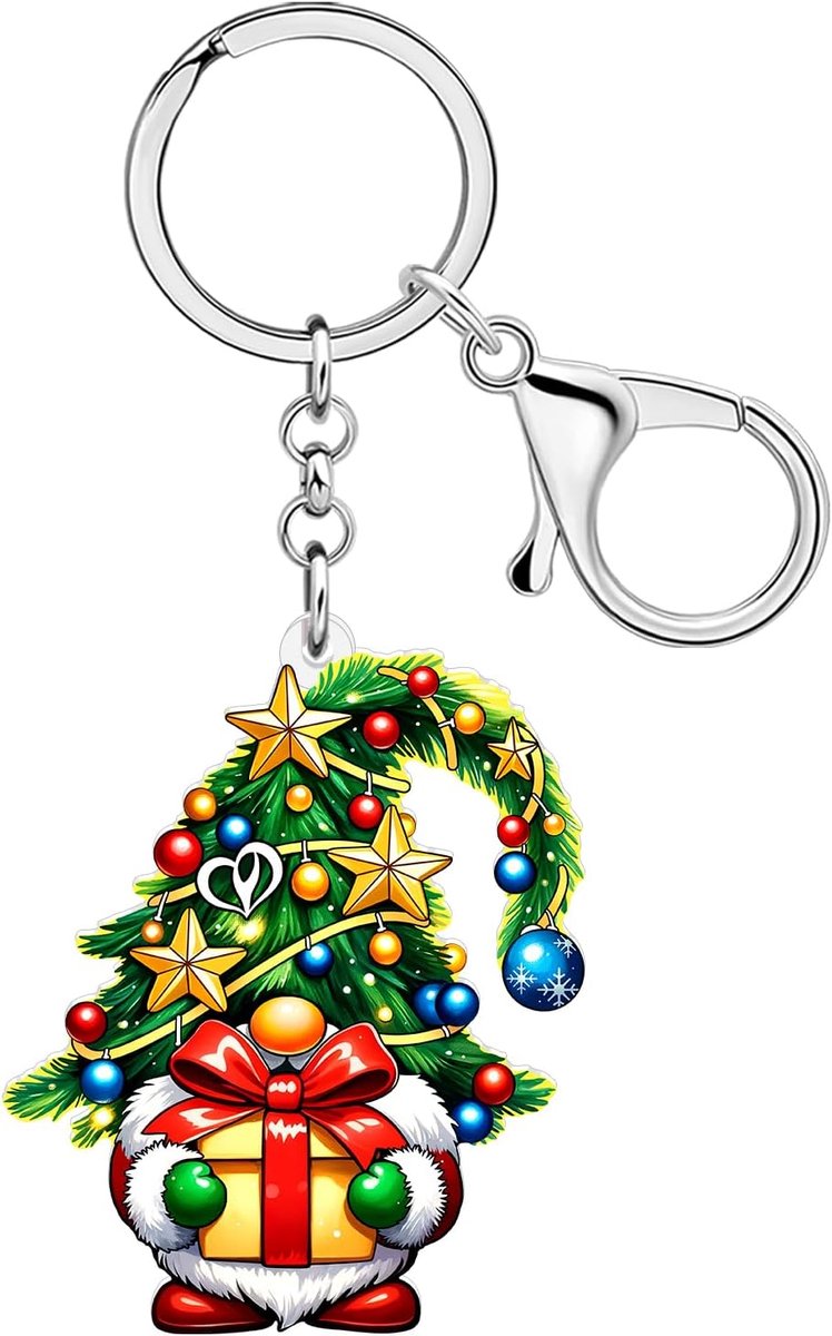 Kerstmis dwergen sleutelhanger vakantie accessoires kabouters geschenken voor dames meisjes, rugzak handtas auto sleutelring bedels