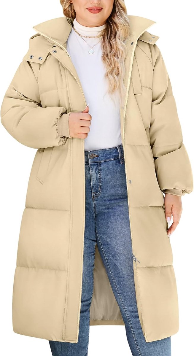 Jassen gewatteerde lange winterjas dames dikke gewatteerde puffer capuchon jas warme bovenkleding