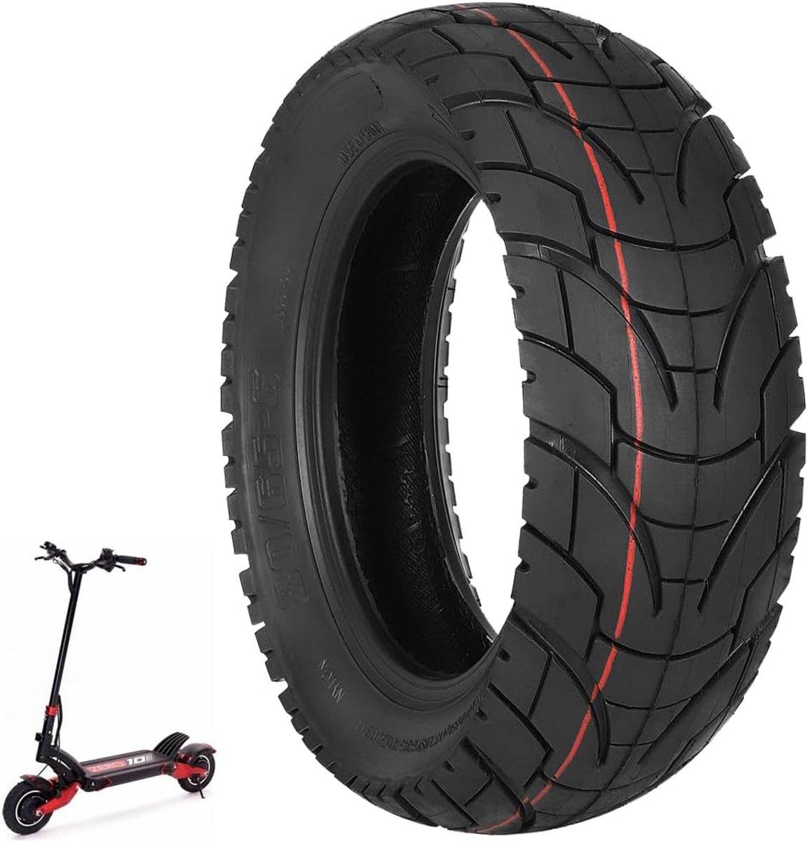 80/65-6 10 inch verdikte straatbanden voor Kukirin G2 MAX, Kukirin G3 Pro, Kugoo M4/M4 Pro, Joyor S5 reservewielen voor elektrische step
