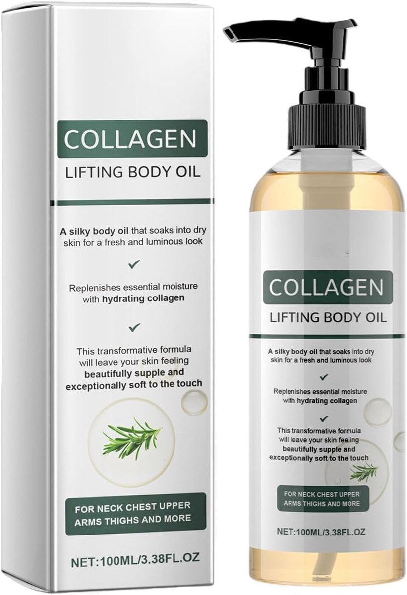 Lifting En Verstevigende Lichaamsolie Oillichaamsolie Collagen Lifting Body Oil Lichaamsolie Verstevigend Met Rozemarijnbladextract Verstevigt Vocht Ter Verbetering Van De Huidelasticiteit 1