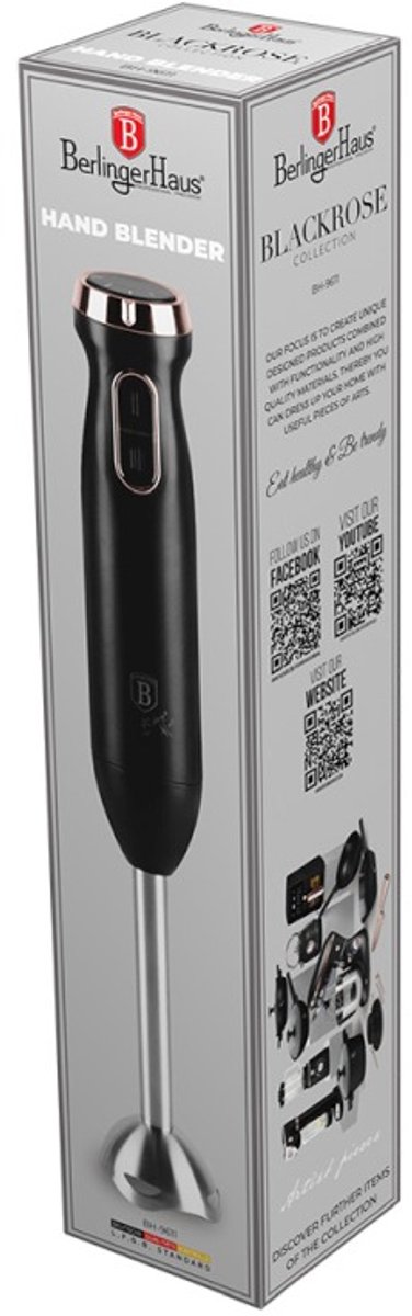 Staafmixer 800 W uit de Black Rose-collectie van BerlingerHaus — afbeelding 5