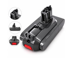 Tibagoods Accu geschikt voor Dyson - 9000 mAh - Batterij - Li-ion Batterij - Geschikt voor V11 Absolute, Animal, Torque Drive, Complete & Extra en V15 - Grijs