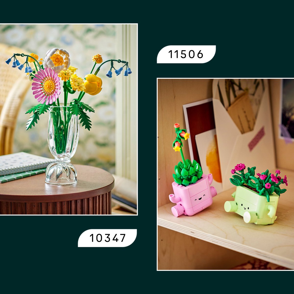 LEGO Botanicals Gezellige Plantjes Bouwpakket voor Kinderen en Kinderkamer-Decoratie 10371 — cadeau in Spellen & Speelgoed - foto 3