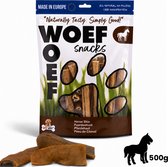 Woef Woef Hondensnacks Paardenhuid - 0.50 KG - Kauwsnacks - Gedroogd vlees - Paard - Honden vanaf 8kg - Geen toevoegingen