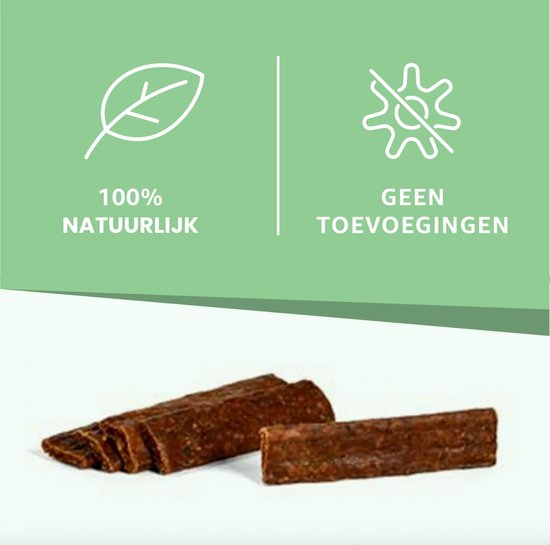 Strips hondenvoer, 100% natuurlijk, zonder toevoegingen.
