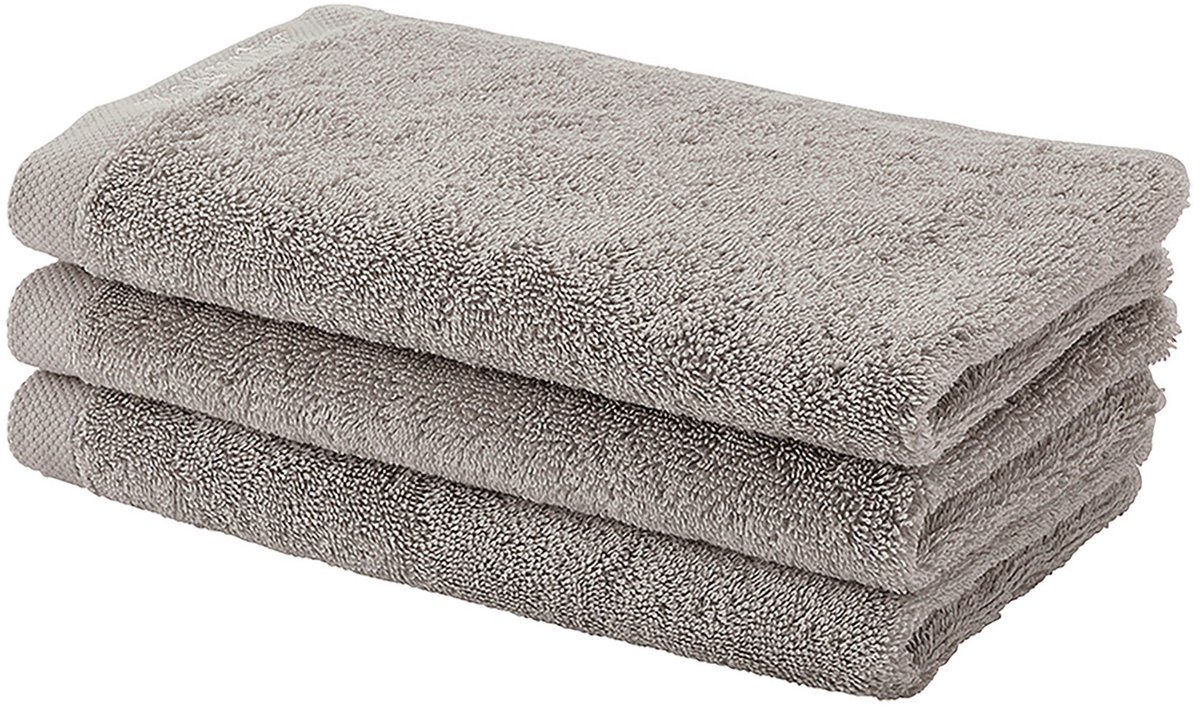 London Gastendoek Truffle | Beige / Lichtgrijs | Katoen