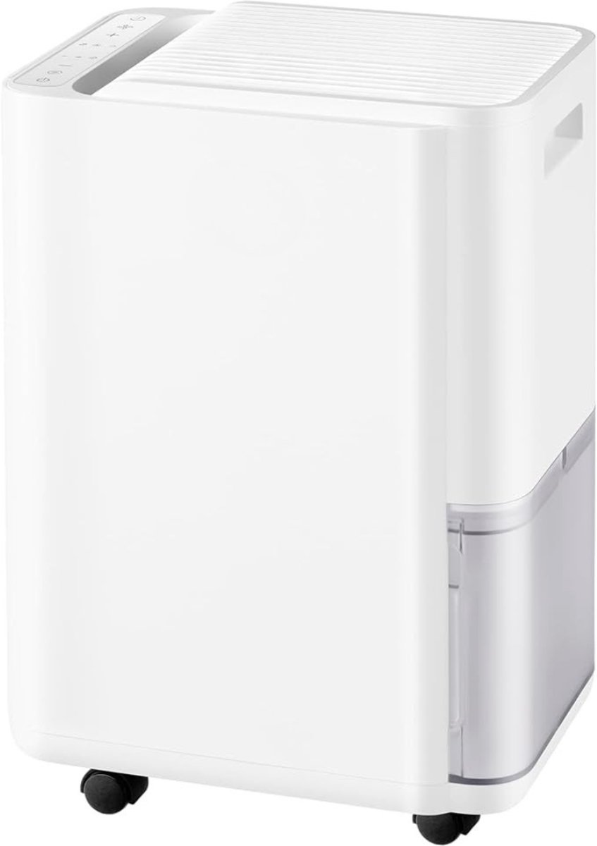 Levo® Ontvochtiger Kelder - Vochtvreter - Ontvochtiger Huis - Wit - 26cm x 21cm x 44cm