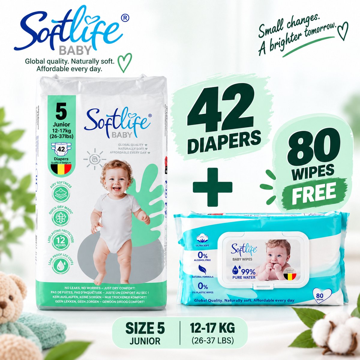 Softlife luiers maat 5 | 42 stuks