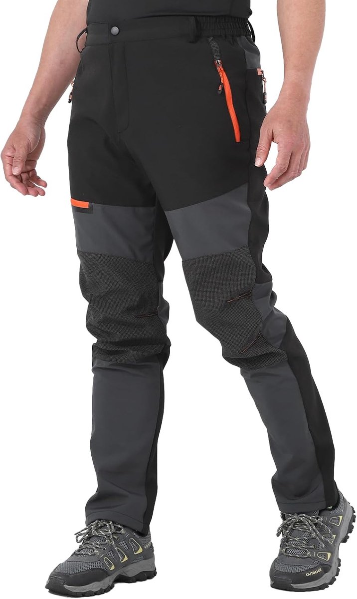 wandelbroek voor heren, outdoor, stretch, ademend, camping, wandelbroek met zakken met ritssluiting