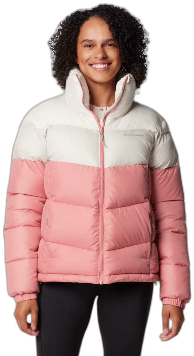 Columbia Puffect II Colorblock Jacket XS Dames Roze