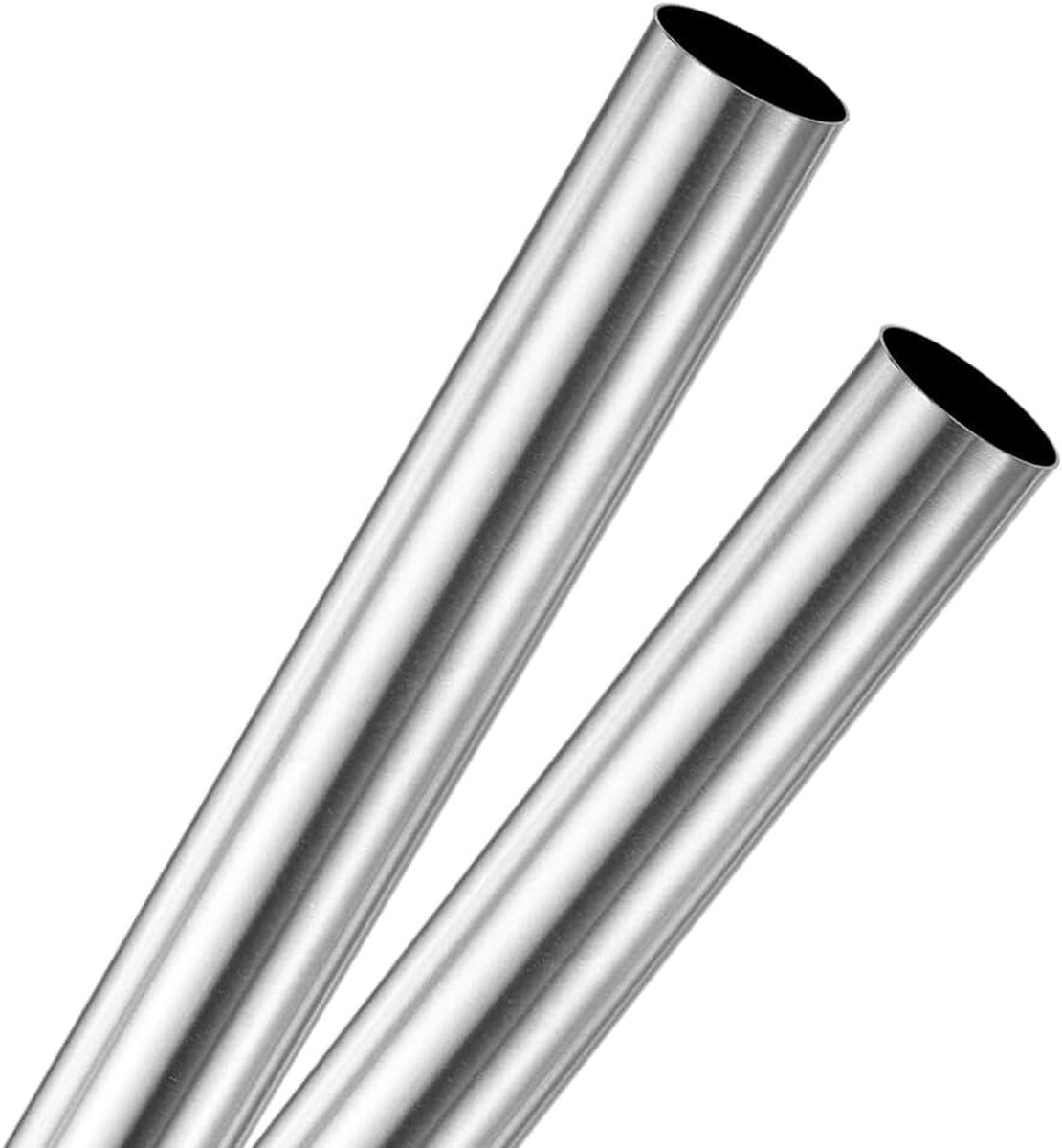 Set van 2 300 mm 304 roestvrijstalen buis, 11 mm OD 0,25 mm wanddikte naadloze roestvrijstalen buis voor bouw/bewerking/doe-het-zelf knutselen, metalen rechte buis [0,43 x 0,01 x 11,8 IN]