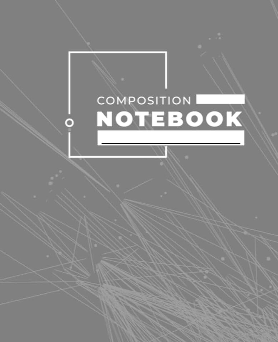 Gray Color Sheet Size 7.5 x 9.25, 100 Sheets Notebook