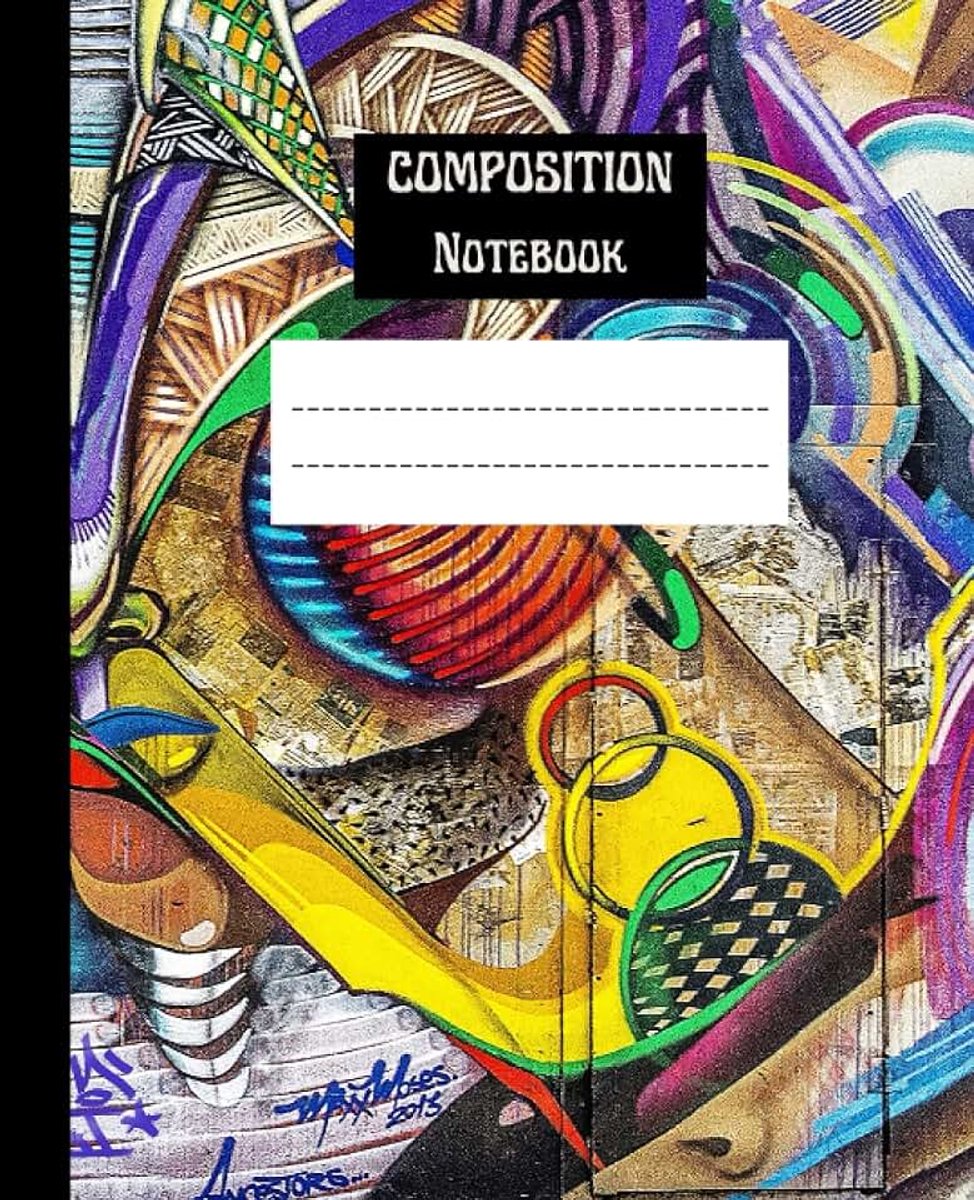 Composition Notebook for Students, teens, and girls premium white paper 120 pages & 7.5x9.25 perfect size matte cover design