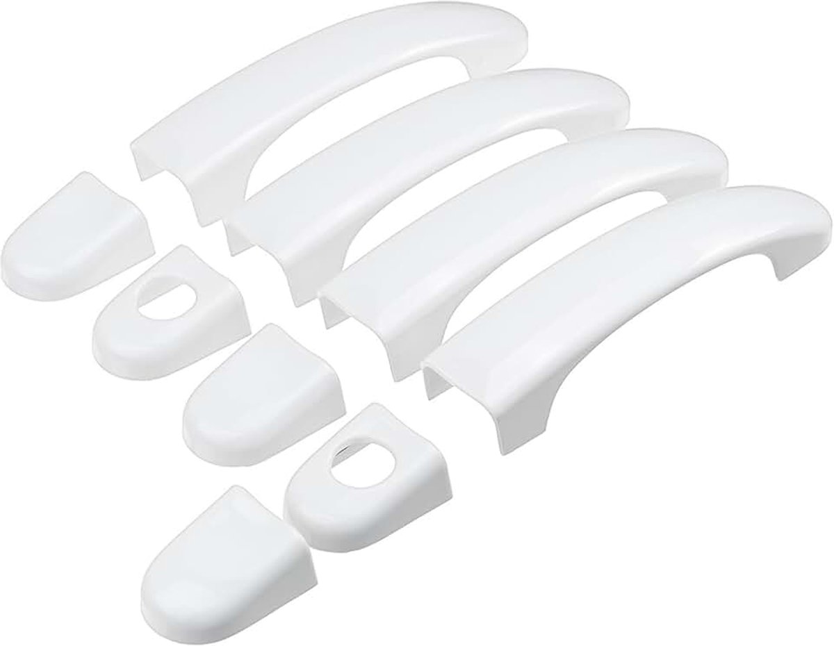 Portierhandgrepen buiten Voor VW Voor Transporter T5 T6 Voor CADDY 2004-2015 Auto 6 8 9pcs Auto 4 Deurgreep Covers Trim Witte Auto Accessoires Exterieur Deurklink (Size : 9PCS)