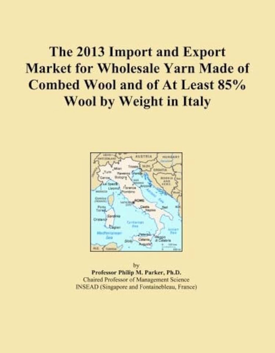 2013 Import and Export Market for Wholesale Yarn Made of Combed Wool and of At Least 85% Wool by Weight in Italy