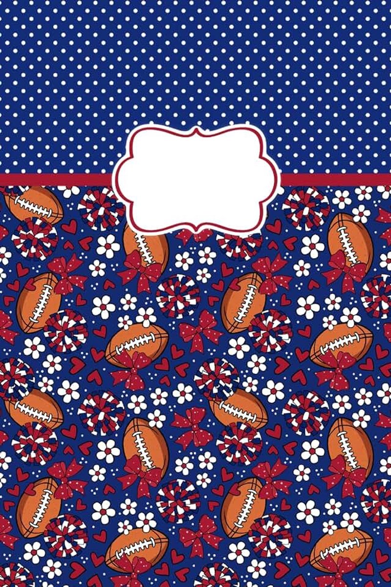 Cheerleader Notebook: 6 x 9 Lined Journal | 110 College Ruled Pages | Blue and Red Team Cheer Writing Notebook for School, Work & Everyday Notes