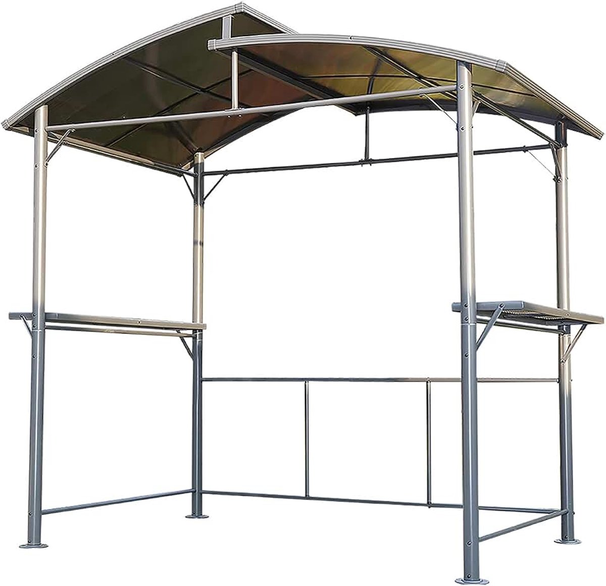 Angel Living BBQ Patio Gazebo 1.5X2.45M Aluminium Tent Grill Gazebo voor Outdoor Tuin Party Luifel Zon Onderdak