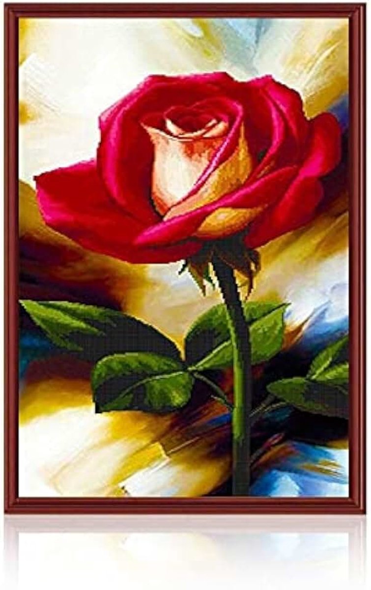 Kits voor volwassenen en kinderen Rose Flower Grote Size Full Drill Diamond Borduurwerk Schilderen Mozaïek Afbeeldingen op nummer Kits Gift voor Home Wall Decor Foto 80x180cm
