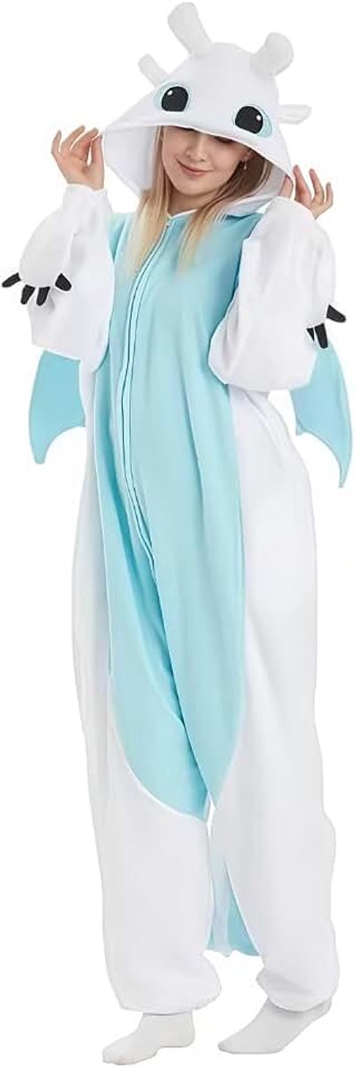 Onesie pyjama voor volwassenen, schattig uniseks dierenkostuum, cosplay Halloween-overall, pyjama voor dames en heren