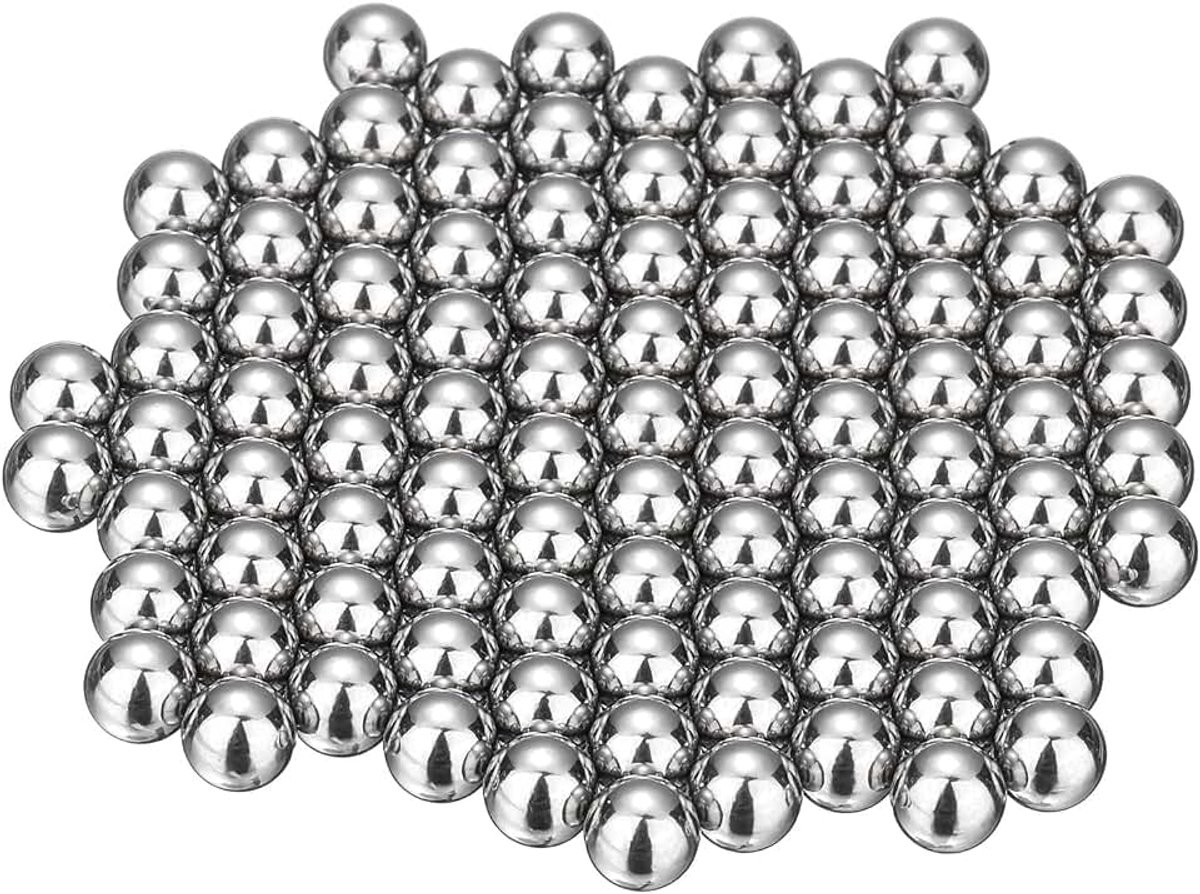 20 stuks roestvrijstalen ballen, 8 mm, G100, precisieballen, metalen ballen, voor het mengen van lakken/lagers, fiets/doe-het-zelf handwerk