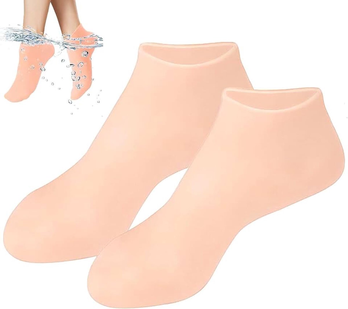 Sokken, gelsokken voor spa, hydraterende voetsokken, voetverzorgingssokken, siliconen sokken voor dames, voor droge en gebarsten voeten