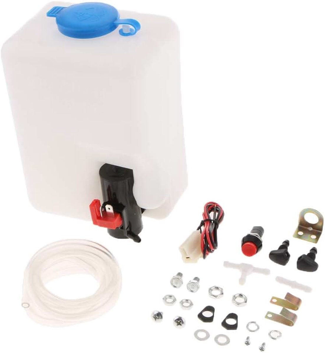 12V Universele Voorruit Waspomp Fles Tank Kit Voorruit Wasfles