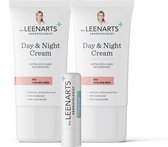 Dr Leenarts 2x Dagcrème en Nachtcreme met lipbalm – Voor droge tot zeer droge huid – Parfumvrij