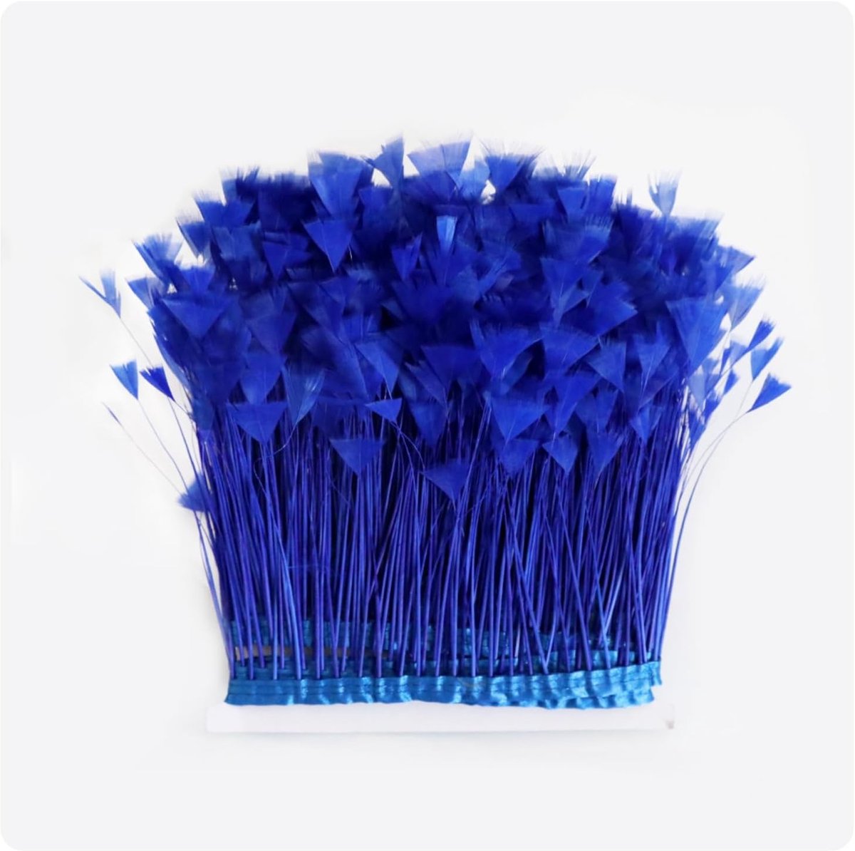 Franjeveren, 10 - 15 cm breed, natuurlijke pluizige veren, franjes, met satijnen lint, veerrand, veren, fringen, trim veerband voor doe-het-zelf handwerk, naaien, kostuums
