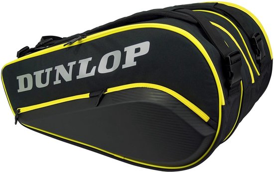 Dunlop Elite thermo - padel tas - zwart - geel Dunlop Elite thermo - padel tas - zwart - geel