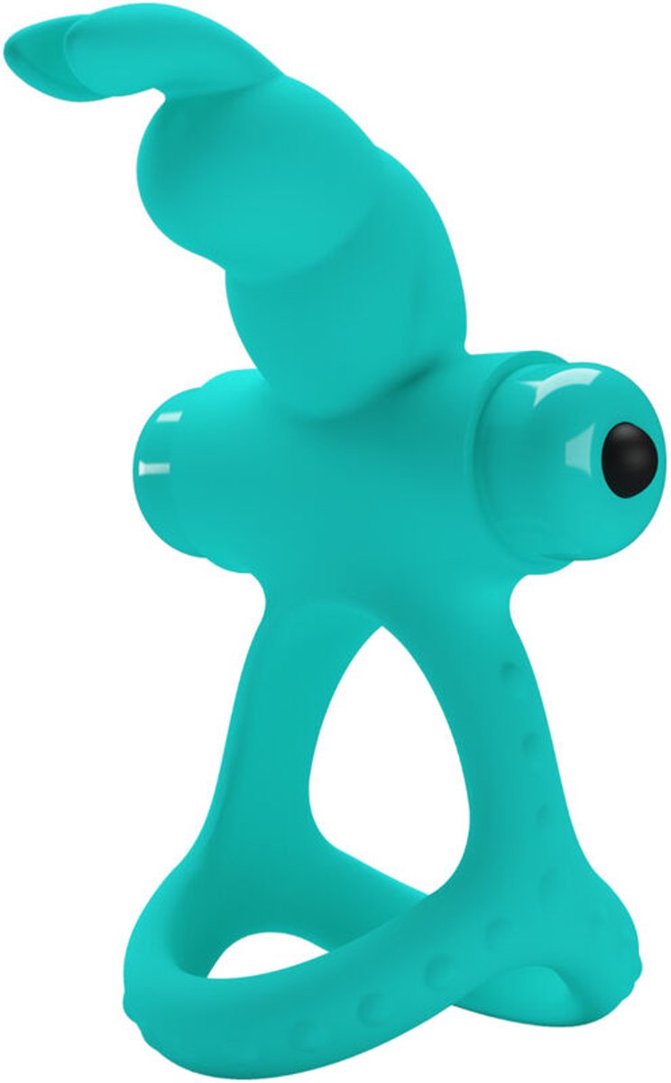 Figgy Green Rabbit Vibrerende Cock Ring