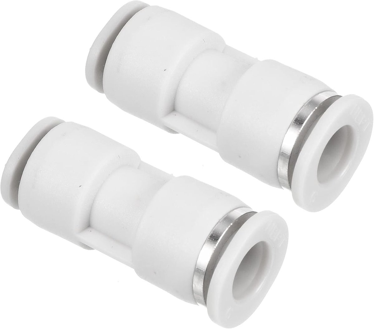 6mm naar 3mm reductie, luchtdrukverbinding, slangverbinding, 2 stuks, rechte koppeling, pneumatische reducer, snelle aansluiting van fittingen, wit, voor luchtcompressor en pneumatische systemen