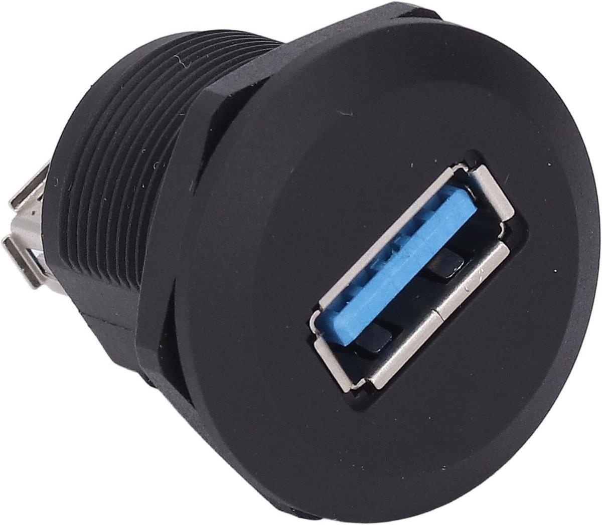 Panel Mount USB 3.0 Connector Adapter voor 1.5-30VAC, 0.5-3A, Waterdicht en Gemakkelijk te Installeren met Draadvergrendeling