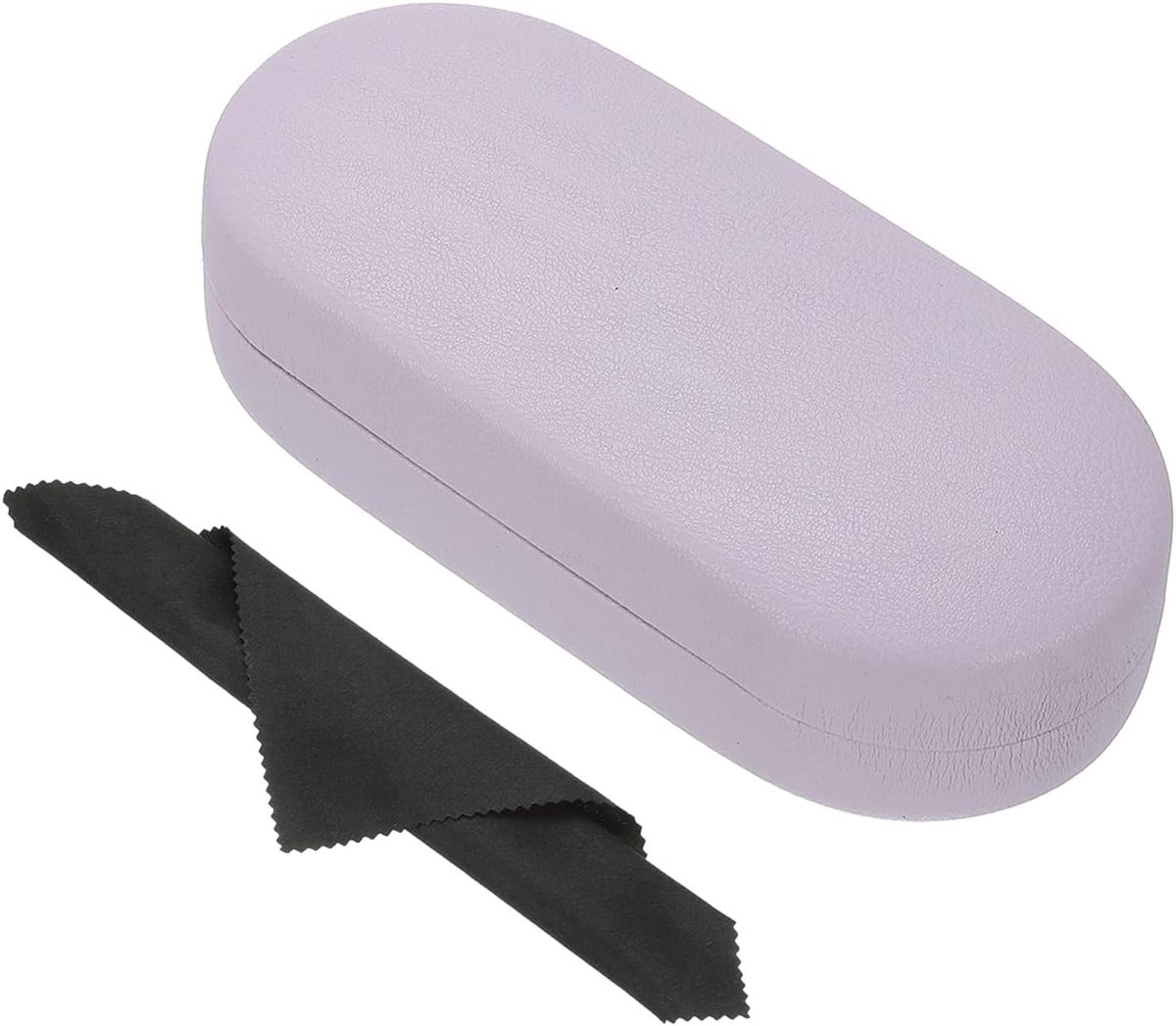Hard Shell Bril Etui van PU Leer, Grote Zonnebril Organizer met Litchi Structuur voor Bescherming en Draagbaarheid voor Dames en Heren