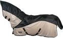 Horka paardendeken, navy en beige met afneembare hals en sluitingen.