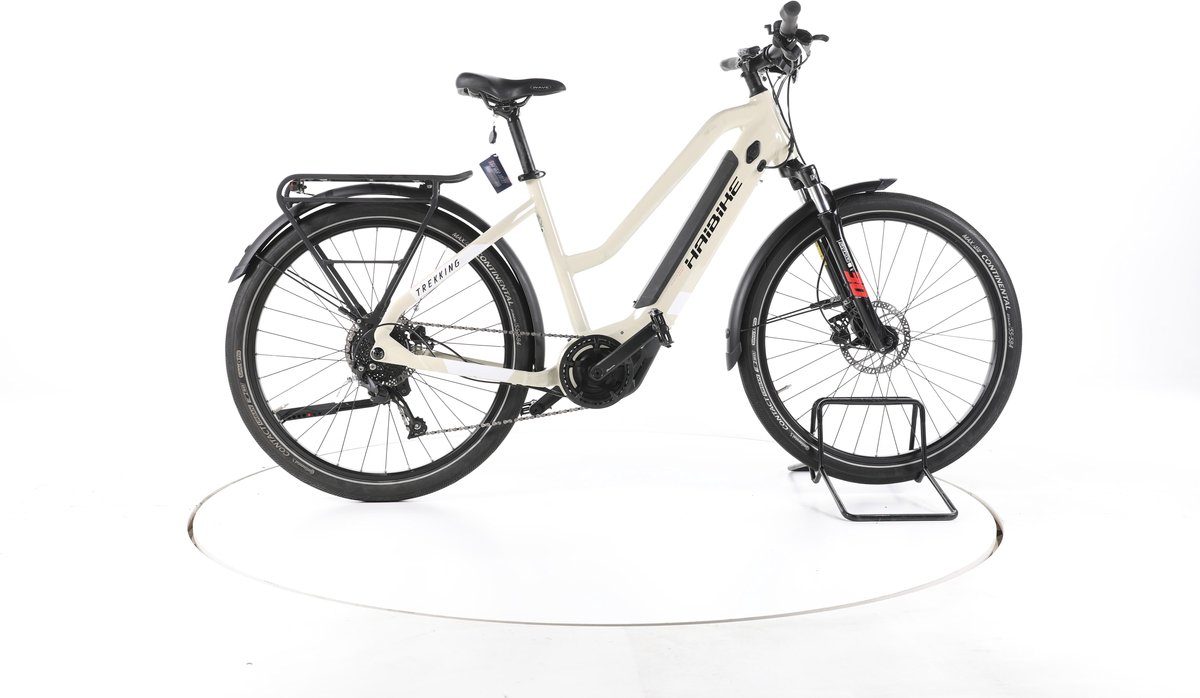 Haibike Trekking 4 Elektrische trekkingfiets Yamaha Accu 500Wh 27,5" beige Pro