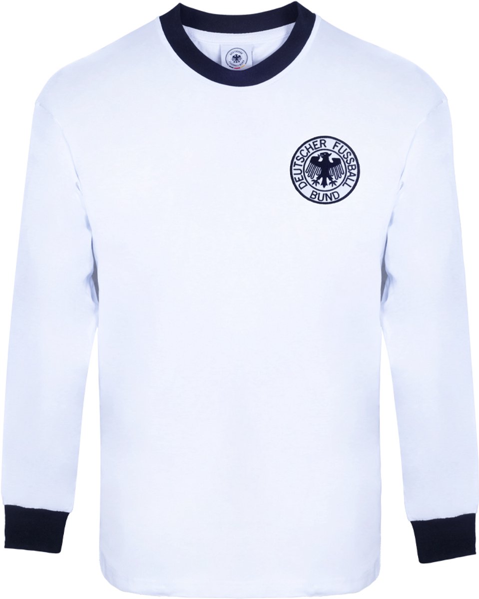 Score Draw - West-Duitsland Retro Voetbalshirt WK 1974 (Lange Mouwen) - L