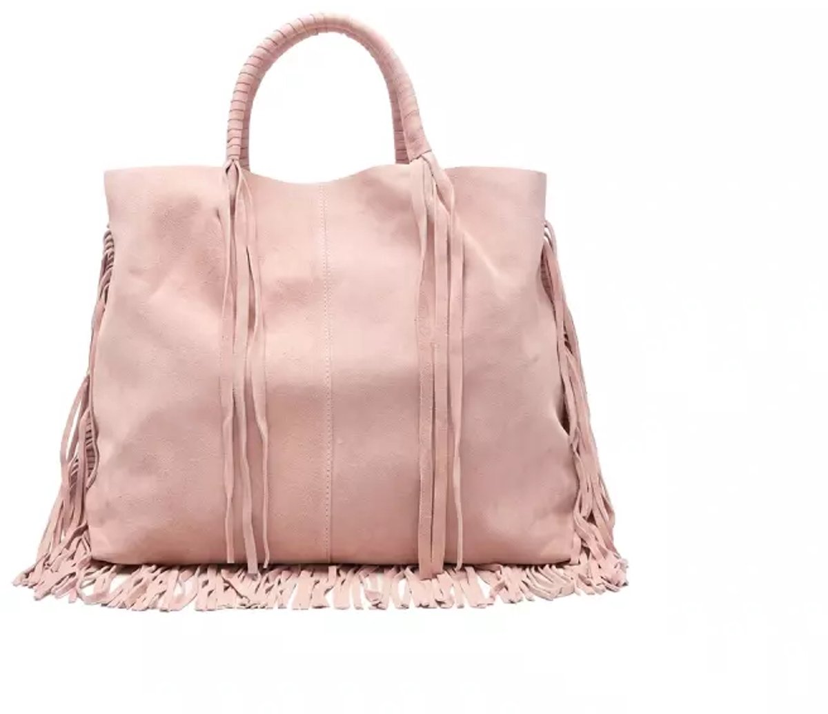 Stuff Maker Suede shopper in Pink