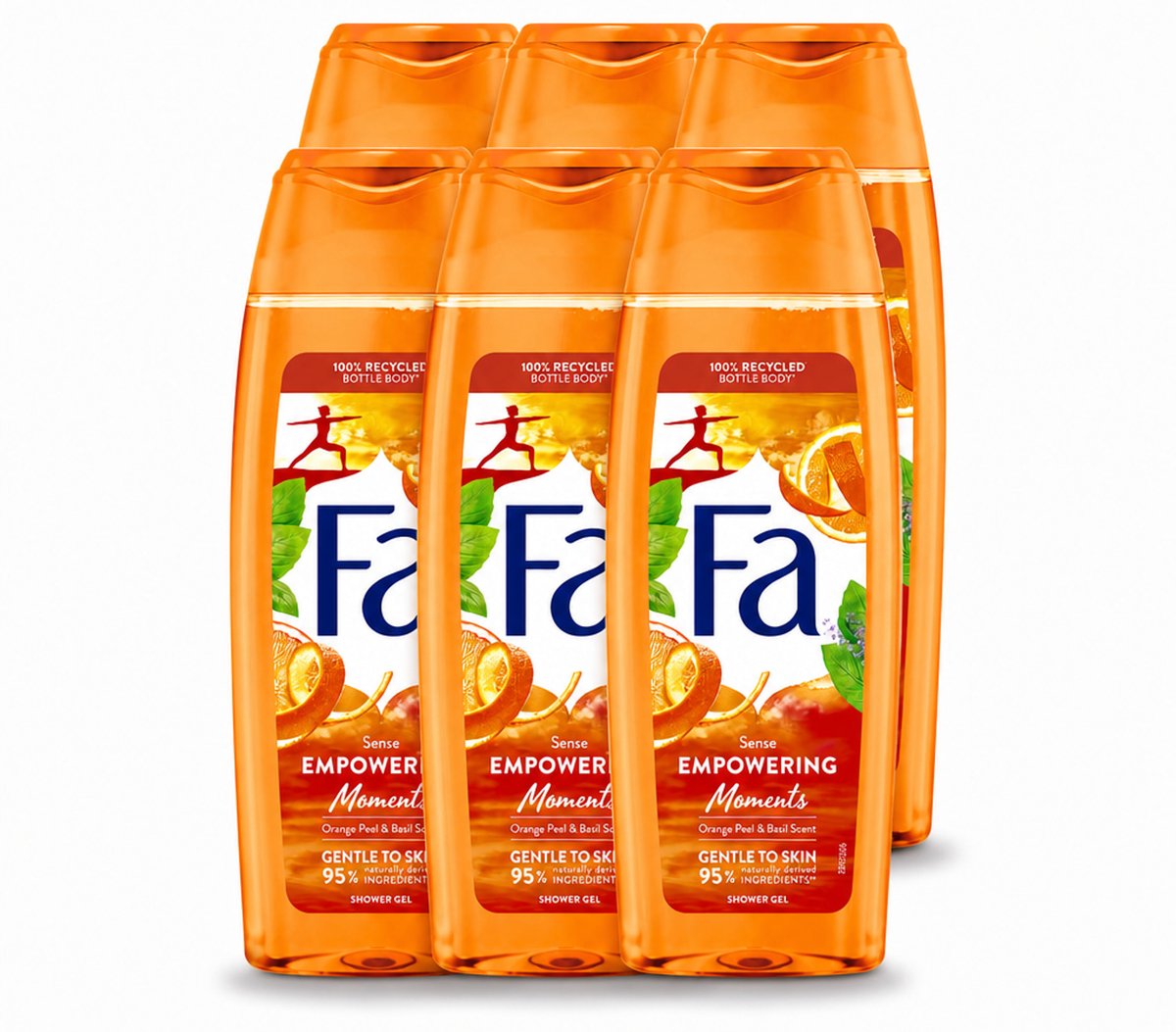 6 x Fa – Douchegel – Empowering Moments – 250 ml - Voordeelverpakking - 6 stuks