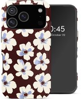 Selencia Hoesje - Geschikt voor Apple iPhone 18 Pro Max / 17 Pro Max - Backcover - Choco Flower Pop