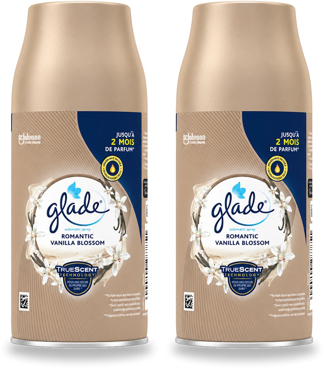 2 x Glade - Romantic Vanillebloesem Navulling - 269 ml - Voordeelverpakking - 2 stuks