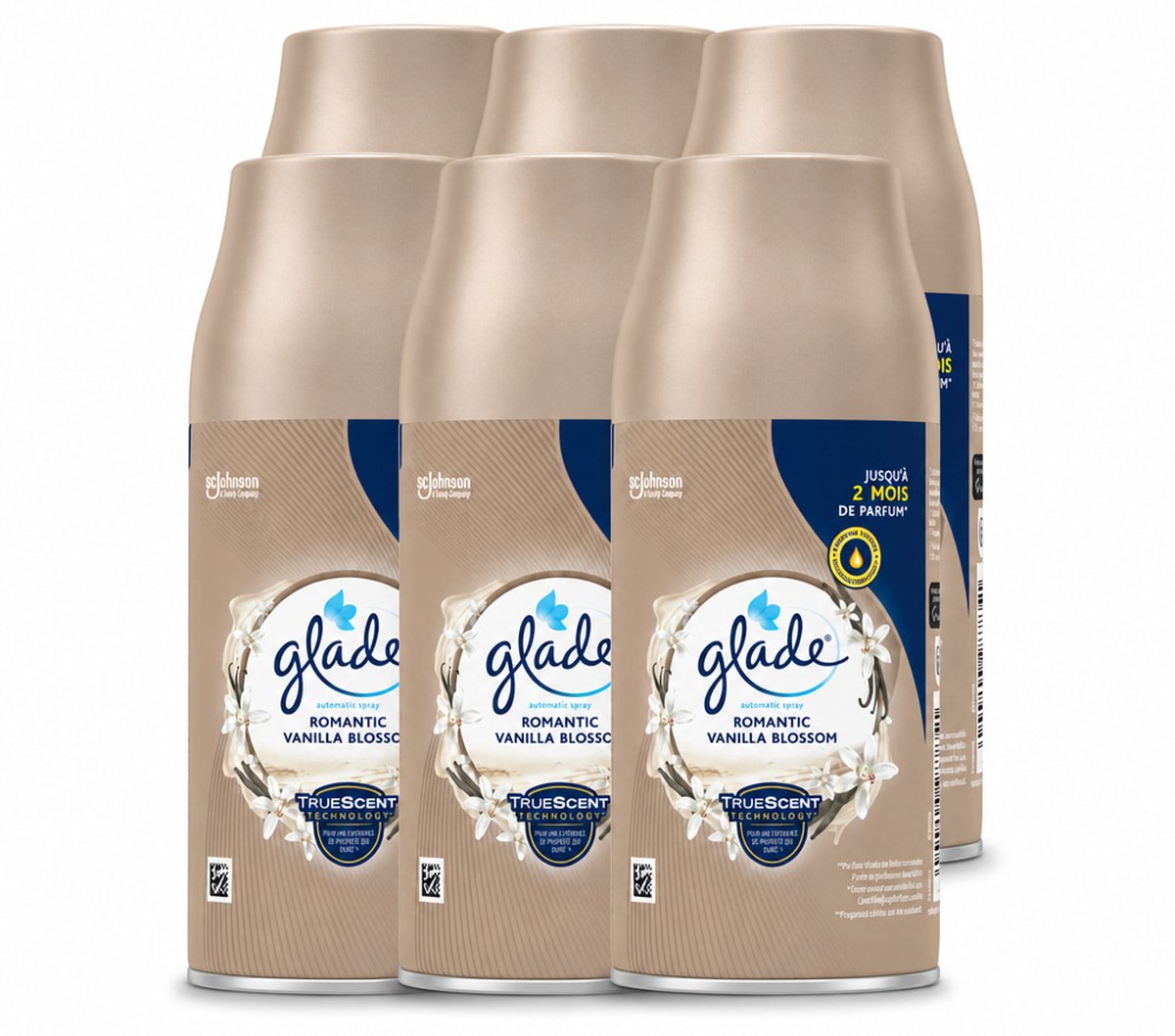 6 x Glade - Romantic Vanillebloesem Navulling - 269 ml - Voordeelverpakking - 6 stuks