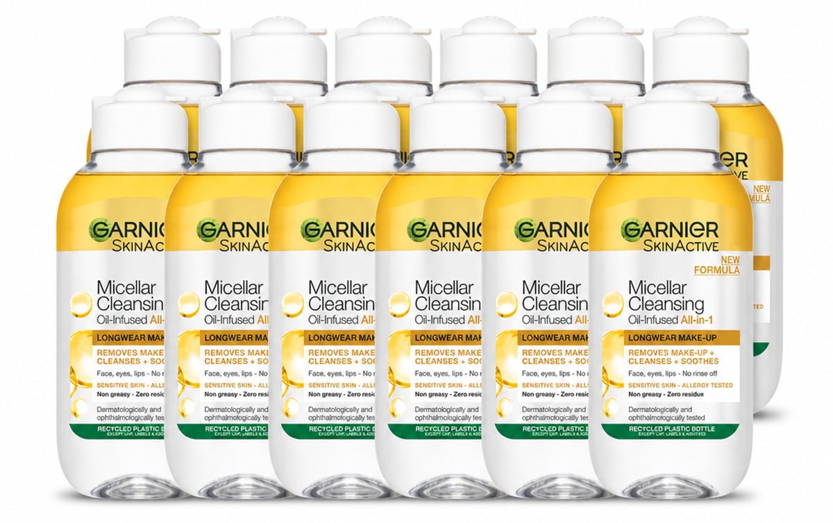 12 x Garnier - Micellair Reinigingswater - Olie - 100 ml - Voordeelverpakking - 12 stuks