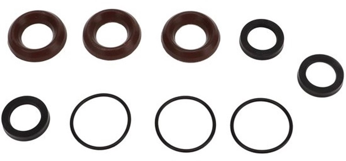 Dailygoods- Hogedrukreiniger Pomp Seal Kit 9 Stks - Vervangingsset - Rubber - Geschikt voor Annovi Reverberi - 18 mm - Afdichtingsstrip - Afdichtingsset
