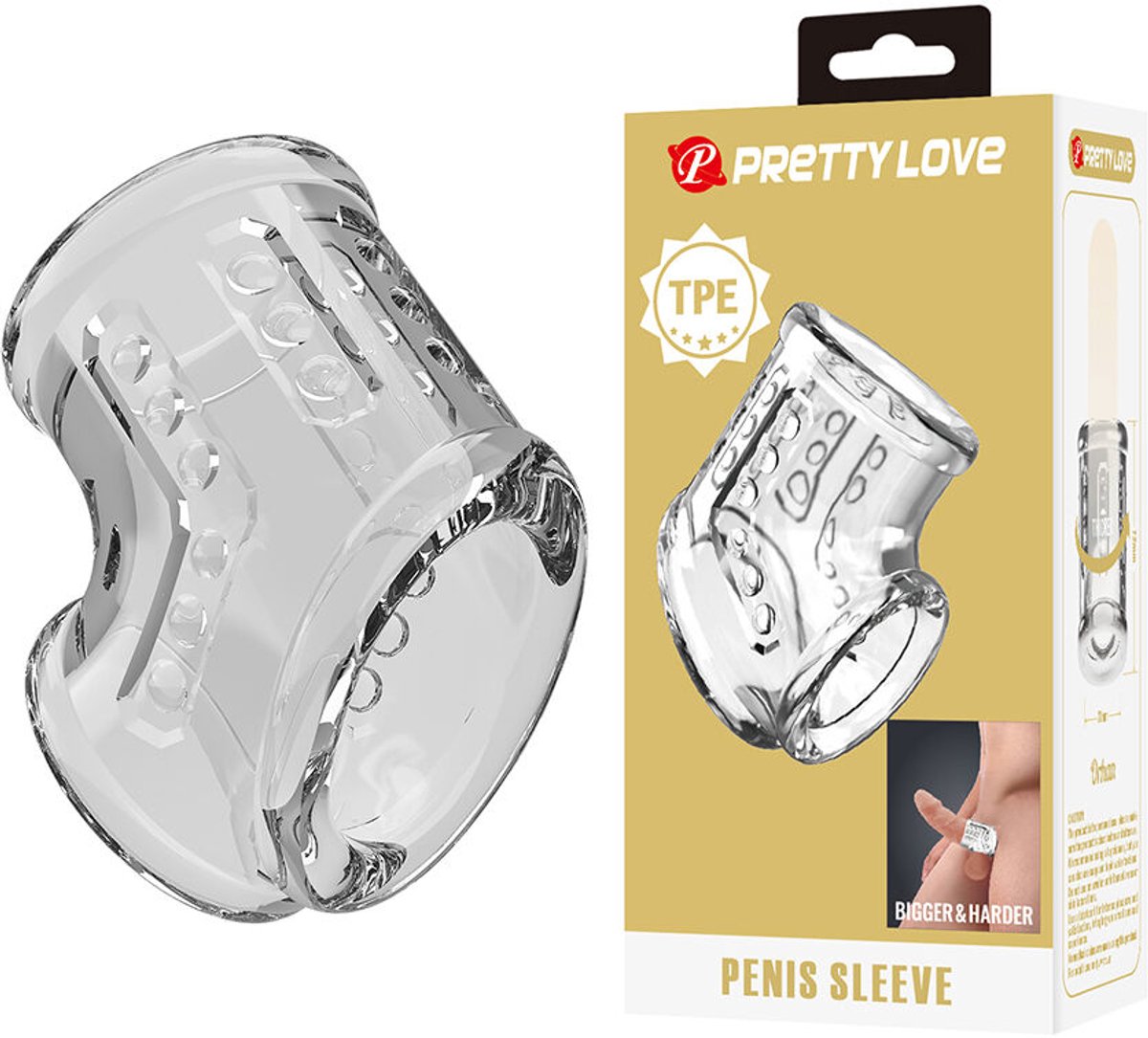 Korte Transparante Penis Sleeve