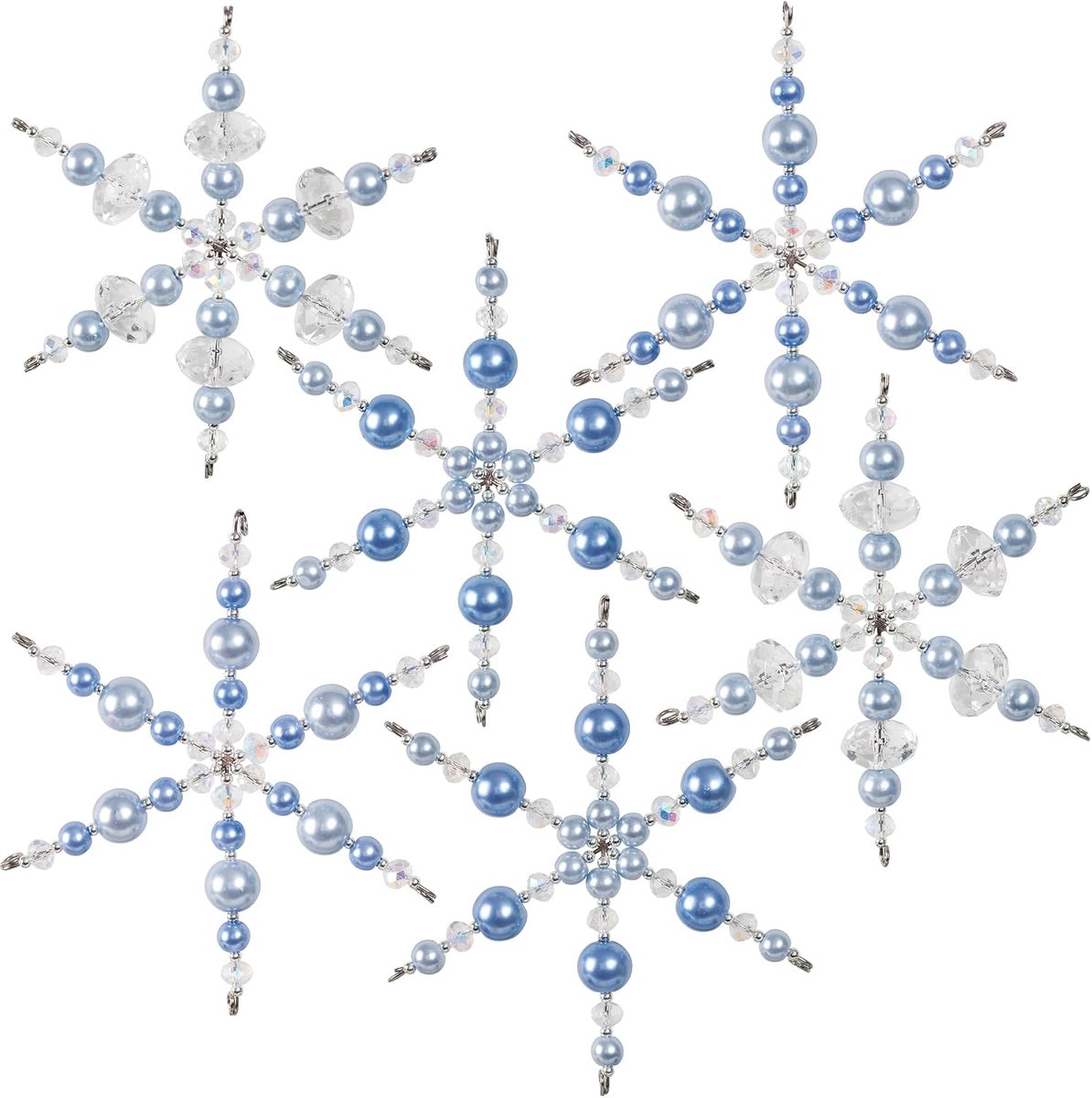 Eiken Nostalgische Kerst Kralen Kristal Ornament Kit, Meerkleurig, 13.71 x 14.73 x 2.28 cm